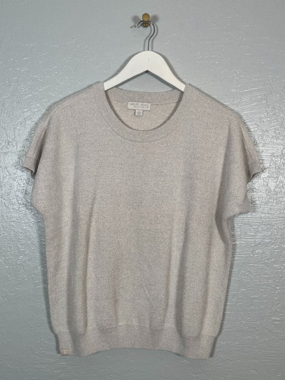 Barefoot Dreams Women S Ivory Cozychic Ultra Lite Knit Sweater Dolman Sparkle